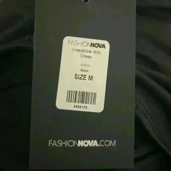 Fashion Nova Black Irresistible Mini Dress-NWT - Picture 7 of 8